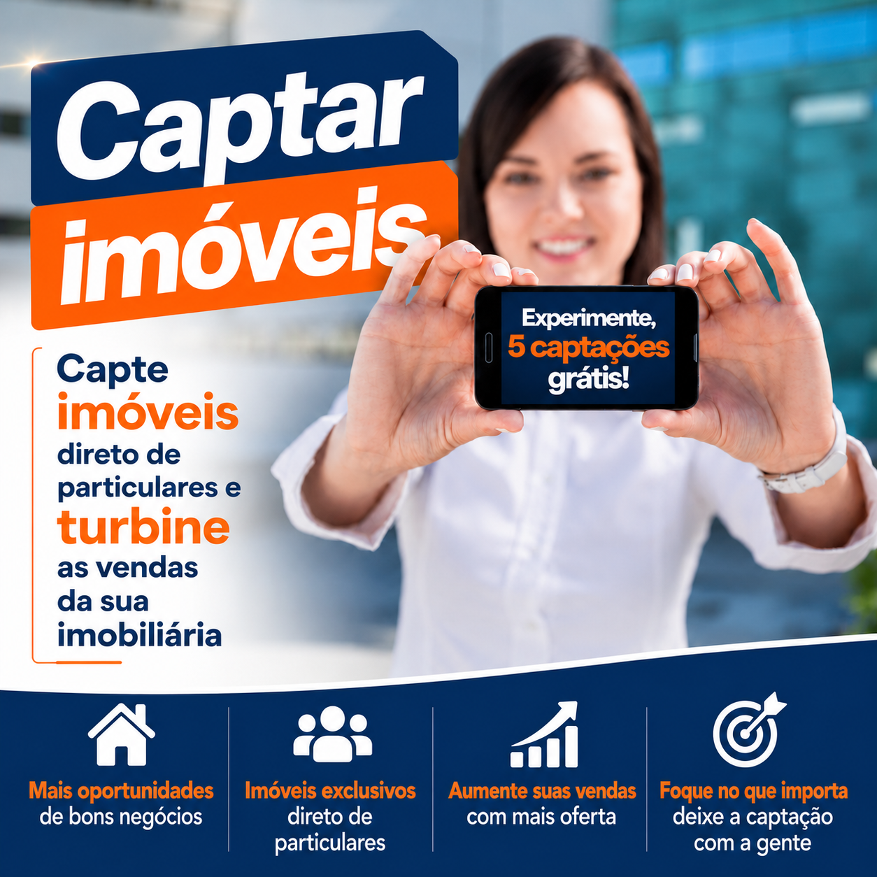 Capte imóveis diretamente de particulares